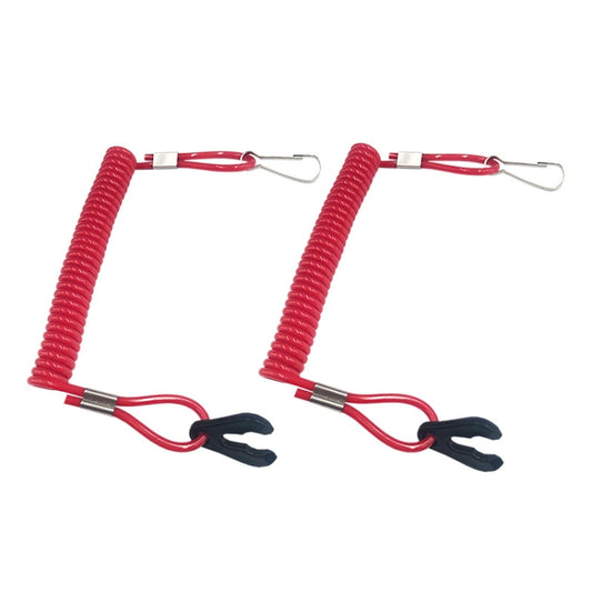 2 PCS Universal Ship Out-Of-Fire Switch Safety Rope Boot Machine Motorboat Emergency Exterior Switch Rope(Red) - In Car by buy2fix | Online Shopping UK | buy2fix