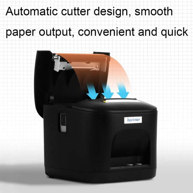 Xprinter XP-T80 72mm Portable Express List Thermal Receipt Printer, Style:USB+COM(EU Plug) - Printer by Xprinter | Online Shopping UK | buy2fix