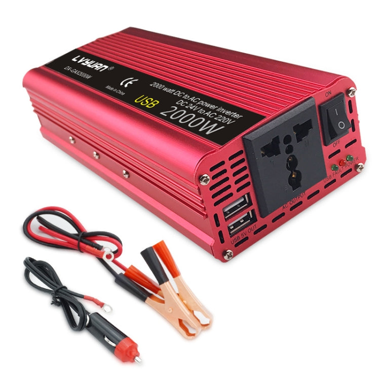 LVYUAN Car Inverter Dual USB Power Converter, Specification: 12V to 220V 1500W AU Plug - In Car by LVYUAN | Online Shopping UK | buy2fix