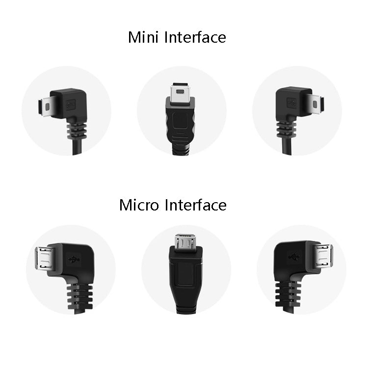 H516 Recording Step-down Line Shrinkage Video Car Charger Line Parking Monitoring Three-Core Power Cord, Model: With Fuse(Mini Left Elbow) - In Car by buy2fix | Online Shopping UK | buy2fix