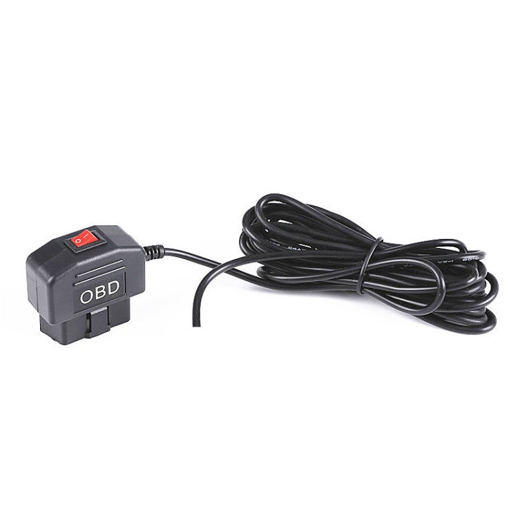 H508 OBD Car Charger Driving Recorder Power Cord 12/24V To 5V With Switch Low Pressure Protection Line, Specification: Micro Straight - In Car by buy2fix | Online Shopping UK | buy2fix