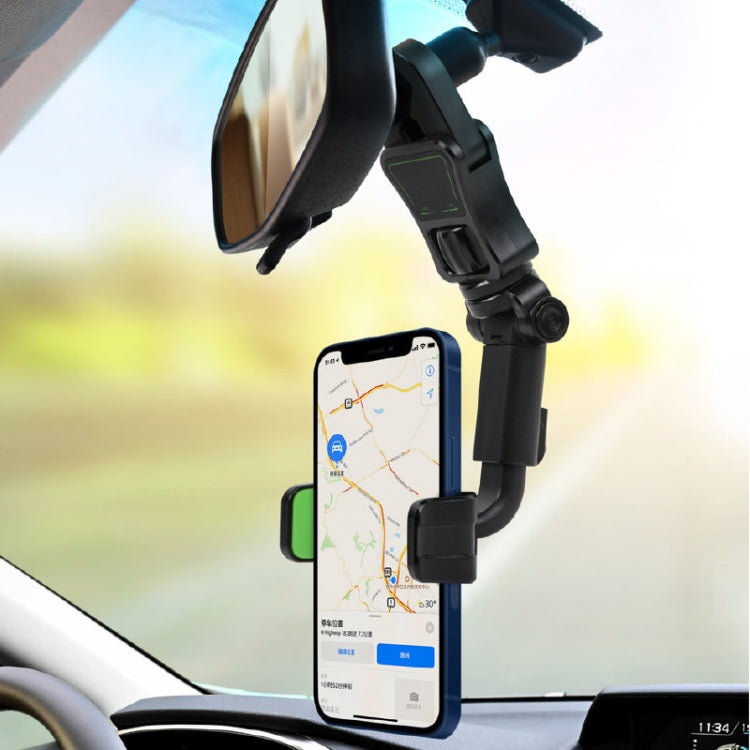 H02 Car Rearview Mirror Mobile Phone Holder Pillow Universal Car Mobile Phone Holder - In Car by buy2fix | Online Shopping UK | buy2fix