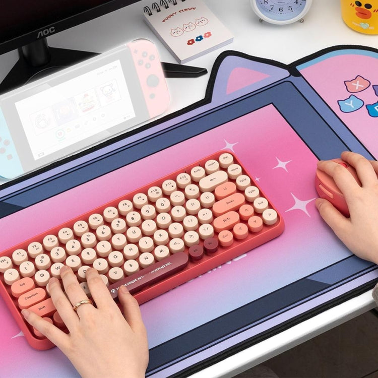 400 x 800 x 2mm Cute Cat Ear Computer Keyboard Desk Pad Mouse Pad(1) - Mouse Pads by buy2fix | Online Shopping UK | buy2fix