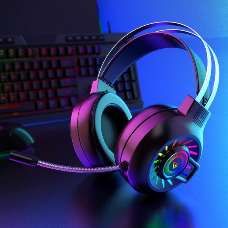 FOREV G97 RGB Luminous Wired Game Headset with Mic, Spec: 7.1 Channel (Black) - Multimedia Headset by buy2fix | Online Shopping UK | buy2fix