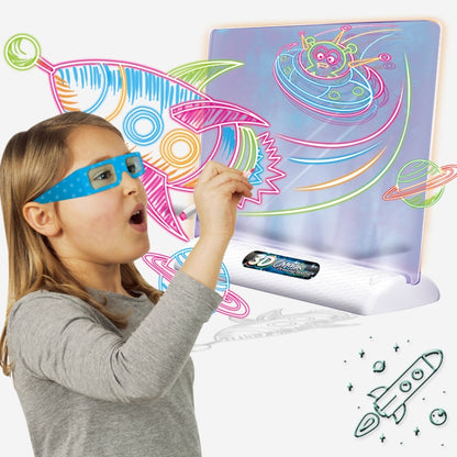 Multifunctional Luminous 3D Children Drawing Board, Without Watercolor Pen, Style: 3D Dinosaur - Drawing Toys by buy2fix | Online Shopping UK | buy2fix