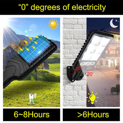 Solar Street Light LED Human Body Induction Garden Light, Spec: 616B-72 COB - LED Light by buy2fix | Online Shopping UK | buy2fix