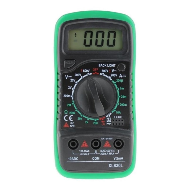 ANENG XL830L Multi-Function Digital Display High-Precision Digital Multimeter, Specification: Bubble Bag Packing(Green) - Digital Multimeter by ANENG | Online Shopping UK | buy2fix