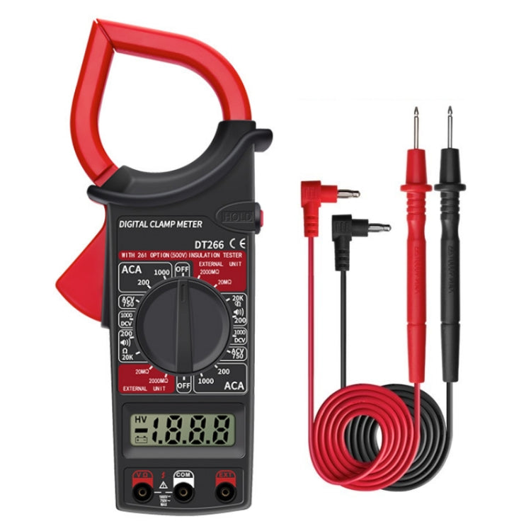 ANENG DT266  Automatic High-Precision Clamp Multimeter with Buzzer(Red) - Digital Multimeter by ANENG | Online Shopping UK | buy2fix