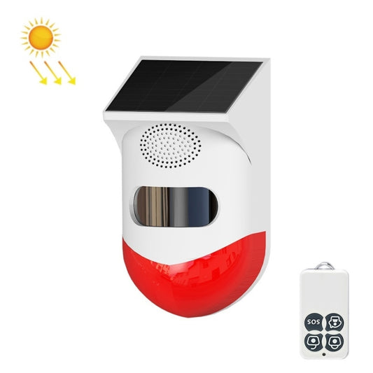 Outdoor Waterproof Solar Infrared Alarm, Spec: Recording - Security by buy2fix | Online Shopping UK | buy2fix