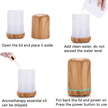 STB-105 Wood Grain Aromatherapy USB Air Purifier(Dark Wooden Grain) - Home & Garden by buy2fix | Online Shopping UK | buy2fix