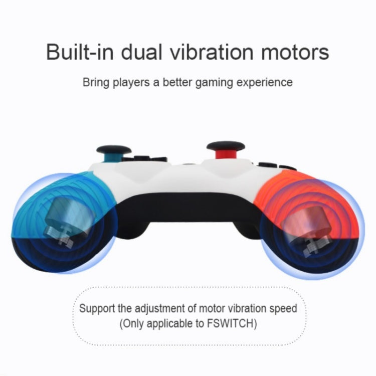 SW510 Wireless Bluetooth Controller With Vibration For Switch Pro(Red Blue) - Gamepads by buy2fix | Online Shopping UK | buy2fix