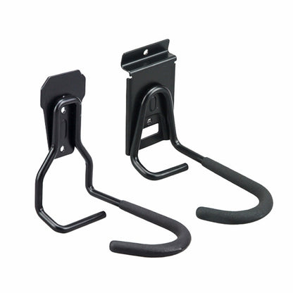 2 PCS Bicycle Hook Metal Wall Garage Bicycle Rack 830 On Wall(Black) - Retaining Clips by buy2fix | Online Shopping UK | buy2fix