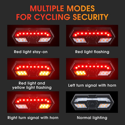 WEST BIKING Bicycle Remote Control Tail Light With Horn Tone(Black) - Outdoor & Sports by WEST BIKING | Online Shopping UK | buy2fix