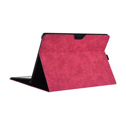 13 inch Leather Tablet Protective Case For Microsoft Surface Pro X, Color: Rose Red + Power Bag - 13.3 inch by buy2fix | Online Shopping UK | buy2fix