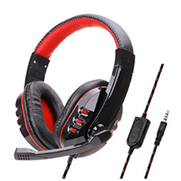 Soyto SY733MV Gaming Computer Headset For PS4 (Black Red) - Multimedia Headset by Soyto | Online Shopping UK | buy2fix