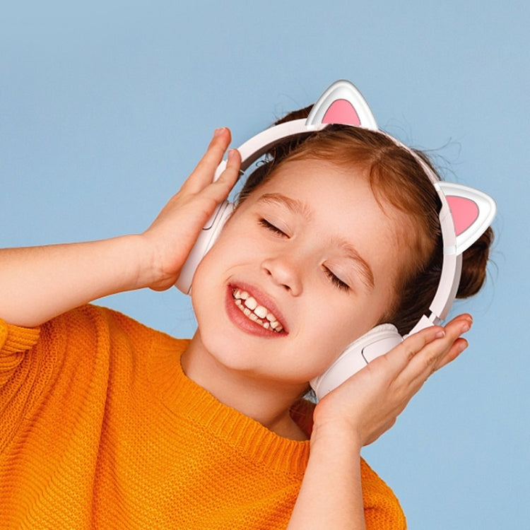 T6 Cute Cat Ear Decoration for Headphones(White) - Headset Accessories by buy2fix | Online Shopping UK | buy2fix