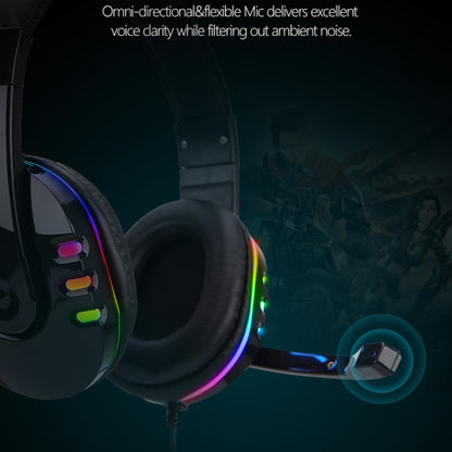 Soyto 733RGB Luminous Computer Headset For Xbox / PS4 / PS5(Black) - Multimedia Headset by Soyto | Online Shopping UK | buy2fix