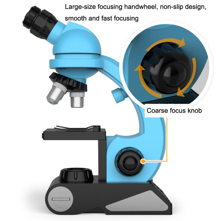 GB002 HD 1200 Times Wide Angle Microscope Children Educational Toys(Blue) - Consumer Electronics by buy2fix | Online Shopping UK | buy2fix