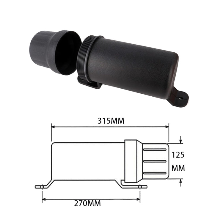 Universal Motorcycle Tool Tube Retrofit Parts, Wide: 125mm - In Car by buy2fix | Online Shopping UK | buy2fix