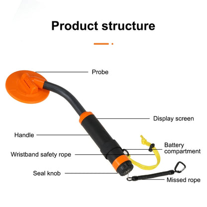 HS-07 Handheld Treasure Hunt Metal Detector Positioning Rod(Orange) - Consumer Electronics by buy2fix | Online Shopping UK | buy2fix