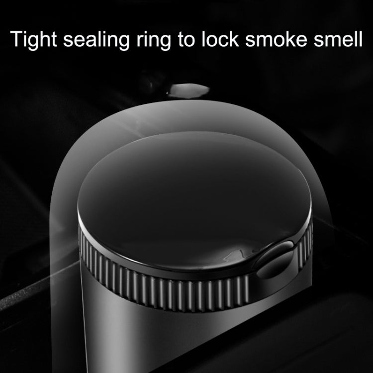 LED Car Ashtray With Cover(Black) - In Car by buy2fix | Online Shopping UK | buy2fix