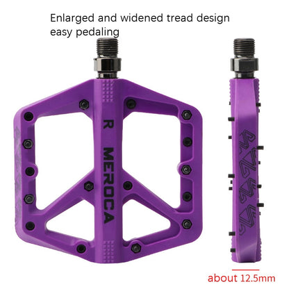 MEROCA Mountain Bike Nylon Pedal(Purple) - Outdoor & Sports by MEROCA | Online Shopping UK | buy2fix