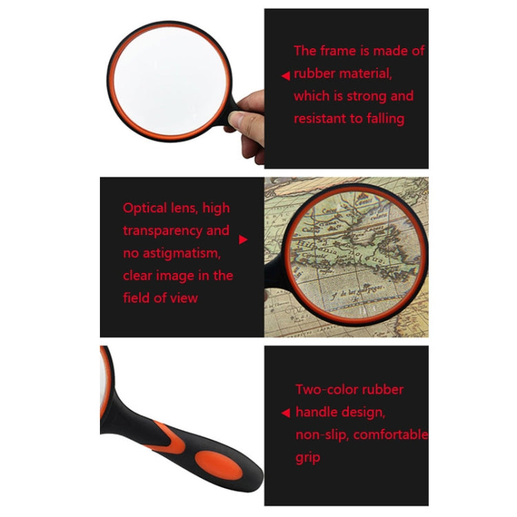 10X HD Optical Lens Handheld Magnifying Glass, Specification: 75mm - Consumer Electronics by buy2fix | Online Shopping UK | buy2fix