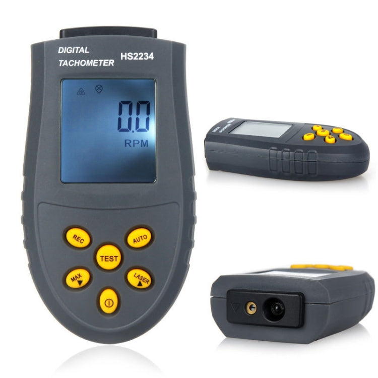 HS2234 Non-contact Laser Tachometer Digital Display Motor Tachometer - Tachometers & Anemometer by buy2fix | Online Shopping UK | buy2fix