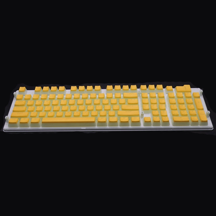 Pudding Double-layer Two-color 108-key Mechanical Translucent Keycap(Lemon Yellow) -  by buy2fix | Online Shopping UK | buy2fix