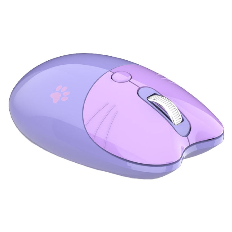 M3 3 Keys Cute Silent Laptop Wireless Mouse, Spec: Bluetooth Wireless Version (Purple) - Wireless Mice by buy2fix | Online Shopping UK | buy2fix