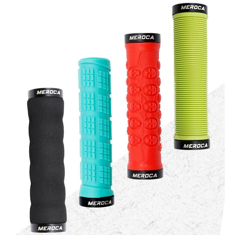 MEROCA Mountain Bike Anti-slip Shock Absorber Riding Grip Cover, Style: One Side Lock ME38 Red - Outdoor & Sports by MEROCA | Online Shopping UK | buy2fix