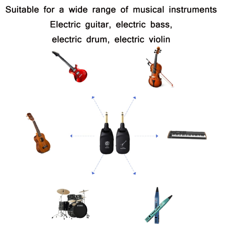 C01 Electric Guitar Wireless Audio Transmitter Receiver(Black) - Stringed Instruments by buy2fix | Online Shopping UK | buy2fix