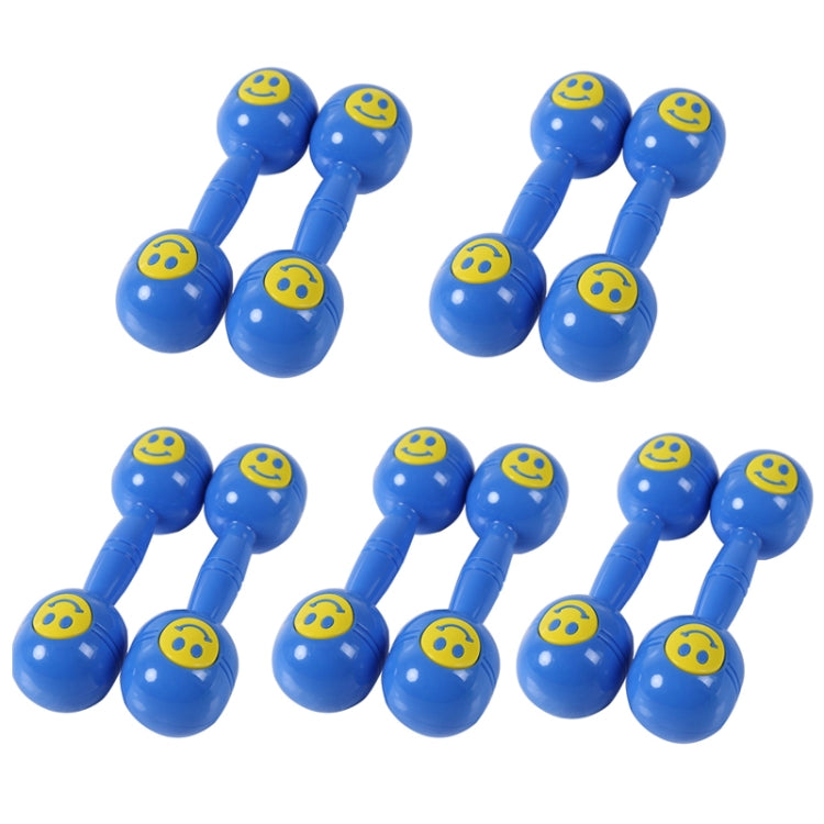 10 PCS Kindergarten Children Morning Exercise Plastic Rattle(Blue) - Toy Sports by buy2fix | Online Shopping UK | buy2fix