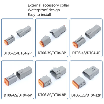 4 PCS DT04-3P / DT06-3S With Copper Car Waterproof Connector Conductive Connection Terminal - In Car by buy2fix | Online Shopping UK | buy2fix