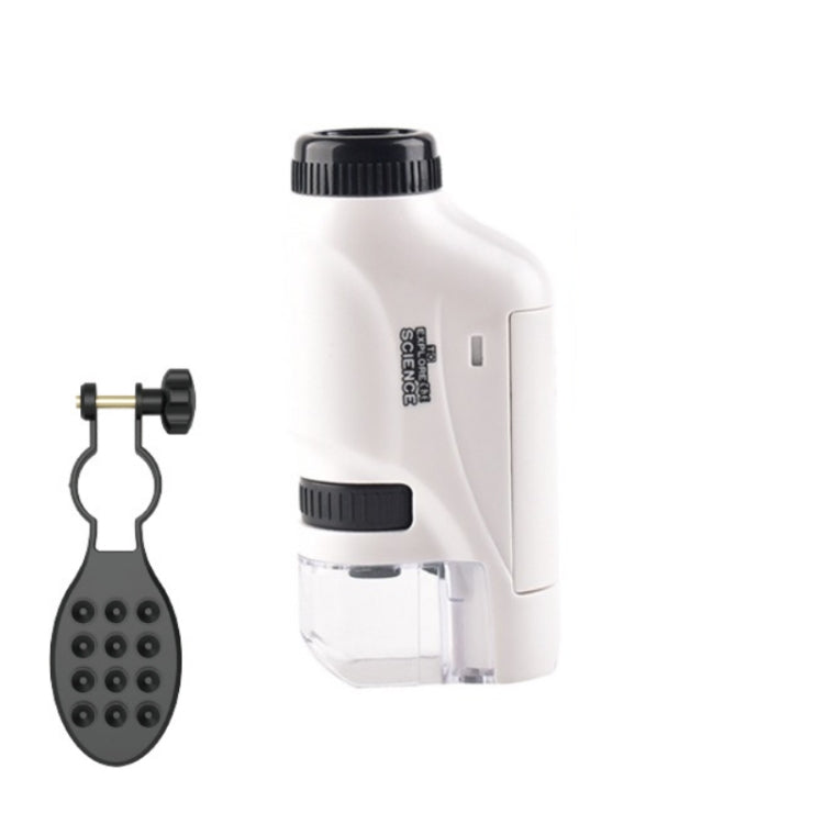 Children Handheld Portable Laboratory Equipment Microscope Toys, Colour: Lite + Bracket (White) - Digital Microscope by buy2fix | Online Shopping UK | buy2fix