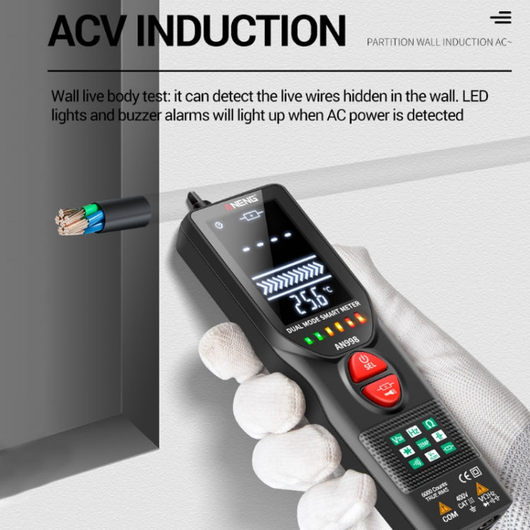 ANENG AN998 Smart Dual Mode Line Detection Induction Pen Multimeter - Digital Multimeter by ANENG | Online Shopping UK | buy2fix