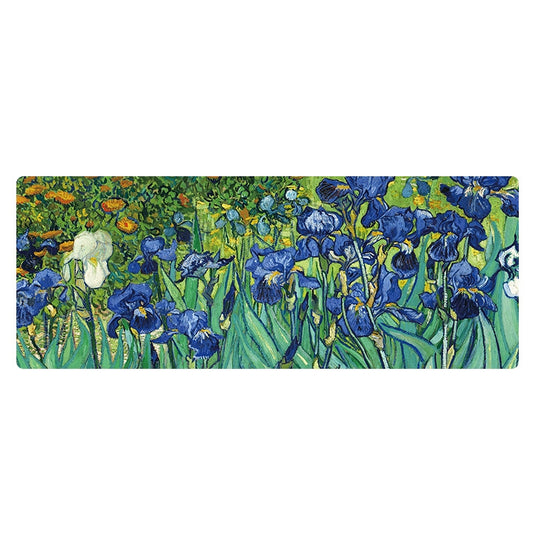 300x800x4mm Locked Am002 Large Oil Painting Desk Rubber Mouse Pad(Iris) - Mouse Pads by buy2fix | Online Shopping UK | buy2fix