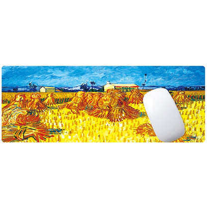 300x800x4mm Locked Am002 Large Oil Painting Desk Rubber Mouse Pad(Iris) - Mouse Pads by buy2fix | Online Shopping UK | buy2fix