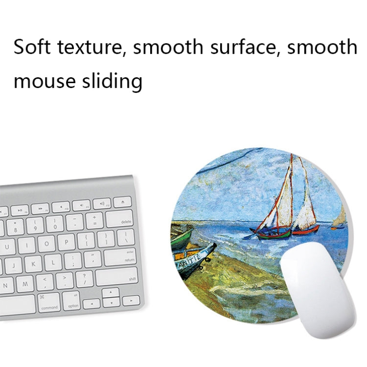 400x900x2mm Locked Am002 Large Oil Painting Desk Rubber Mouse Pad(Apricot Flower) - Mouse Pads by buy2fix | Online Shopping UK | buy2fix