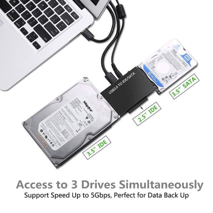 USB3.0 To SATA / IDE Easy Drive Cable External Hard Disk Adapter, Plug Specifications: EU Plug - USB to IDE / SATA by buy2fix | Online Shopping UK | buy2fix