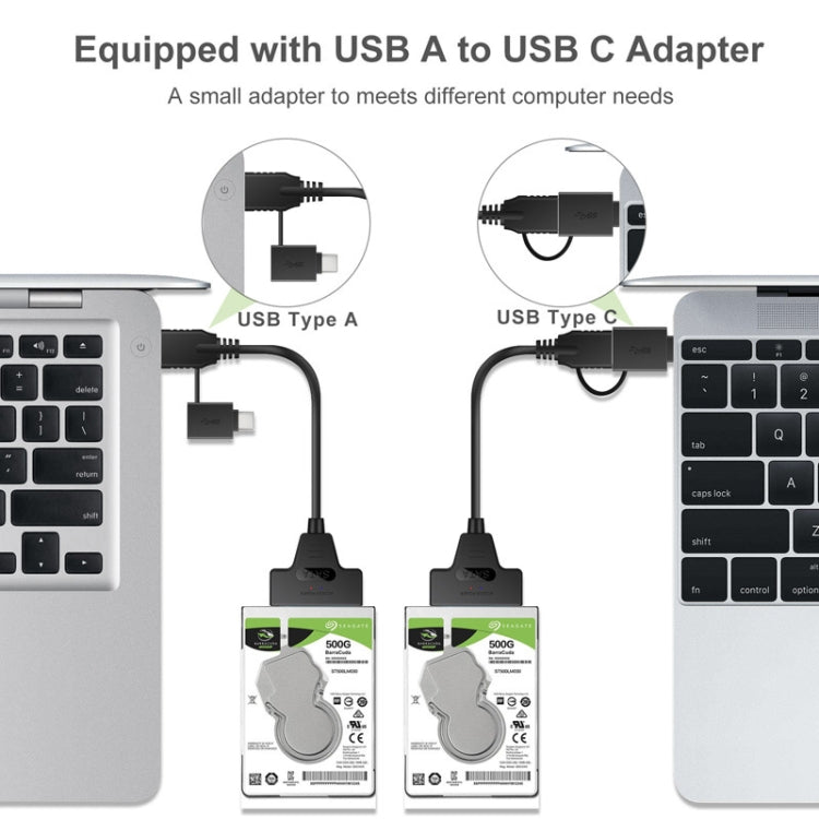 T10 USB3.1 To SATA Easy Drive Cable Hard Drive Adapter Cable - USB to IDE / SATA by buy2fix | Online Shopping UK | buy2fix