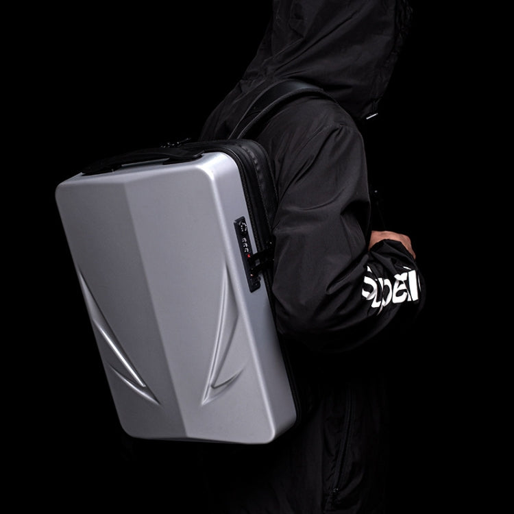 PC Hard Shell Computer Bag Gaming Backpack For Men, Color: Double-layer Silver - Backpack by buy2fix | Online Shopping UK | buy2fix