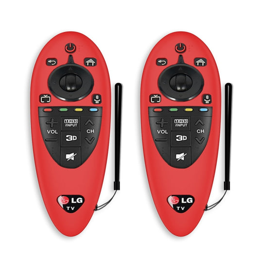 2 PCS Remote Control Dustproof Silicone Protective Cover For LG AN-MR500 Remote Control(Red) - Consumer Electronics by buy2fix | Online Shopping UK | buy2fix