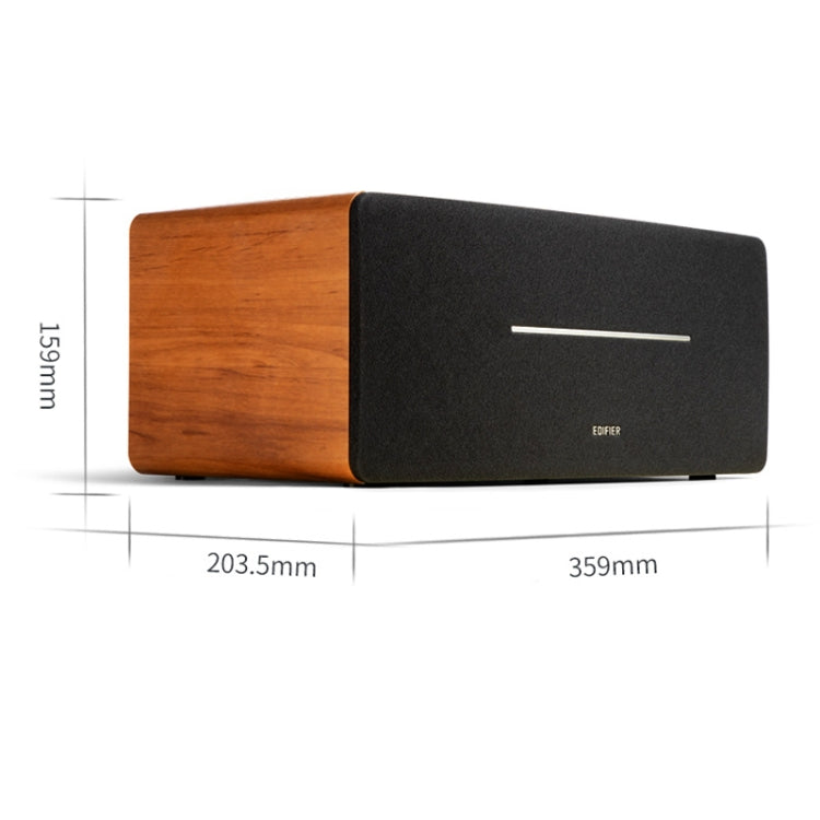 Edifier D12 Wireless Bluetooth Speaker Car Subwoofer Stereo(Wood Grain) -  by Edifier | Online Shopping UK | buy2fix