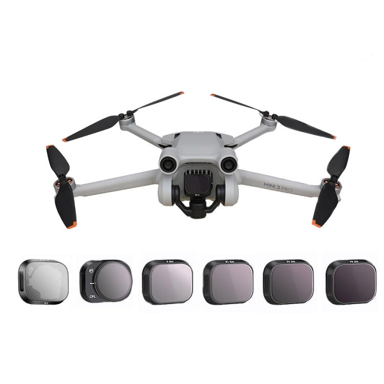 RCSTQ Aluminum Alloy Adjustable Filter Accessories for DJI Mini 3 Pro,Style: 4 In 1 Set - DJI & GoPro Accessories by RCSTQ | Online Shopping UK | buy2fix