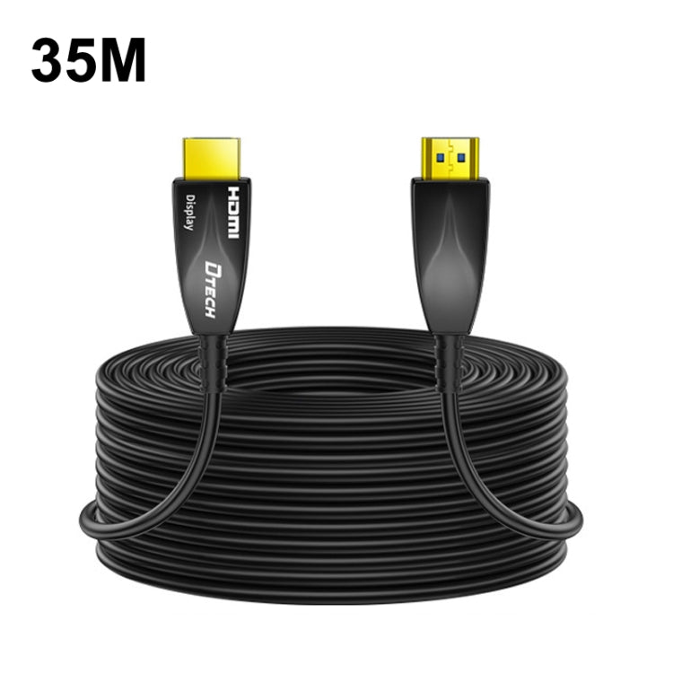 DTECH HDMI 2.0 Version Fiber Optical Line 4K 60Hz Large Screen TV Engineering Wiring, Length: 35m - Cable by DTECH | Online Shopping UK | buy2fix