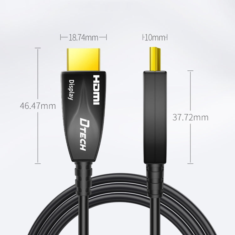 DTECH HDMI 2.0 Version Fiber Optical Line 4K 60Hz Large Screen TV Engineering Wiring, Length: 70m - Cable by DTECH | Online Shopping UK | buy2fix