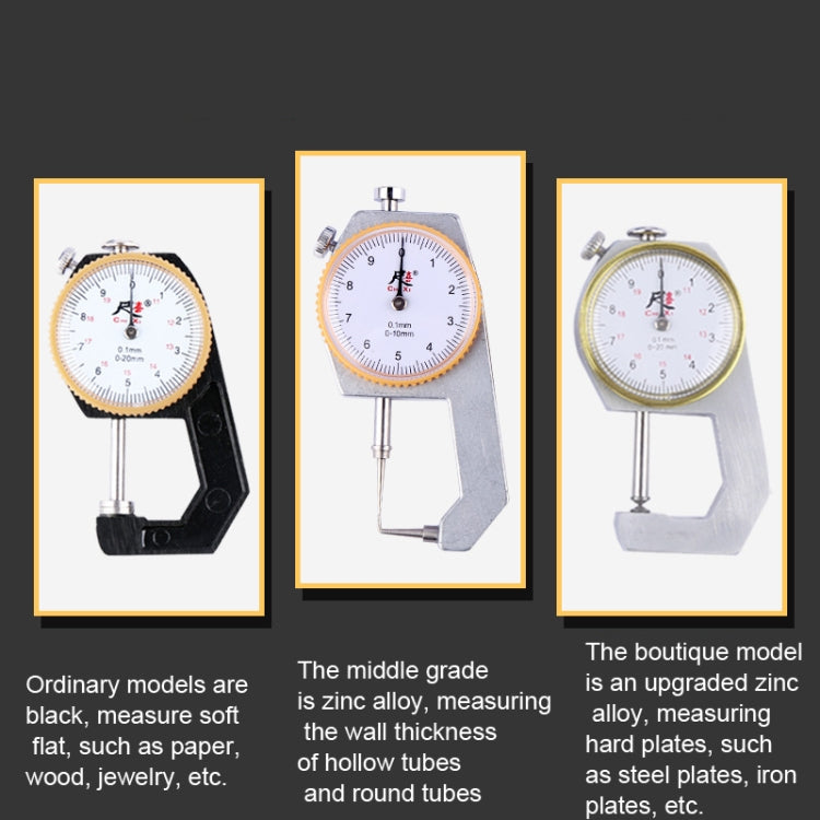 CHIXI Handheld Thickness Gauge Paper Thickness Gauge, Specification: Mid-range 0-30mm Pointed Head - Consumer Electronics by buy2fix | Online Shopping UK | buy2fix