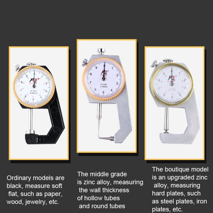 CHIXI Handheld Thickness Gauge Paper Thickness Gauge, Specification: Mid-range 0-20mm Flat Head - Consumer Electronics by buy2fix | Online Shopping UK | buy2fix