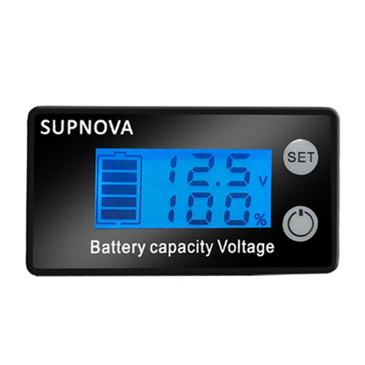 SUPNOVA LCD Two-wire Voltage and Electricity Meter DC Digital Display Voltmeter(Blue) - Battery & Resistance Tester by SUPNOVA | Online Shopping UK | buy2fix